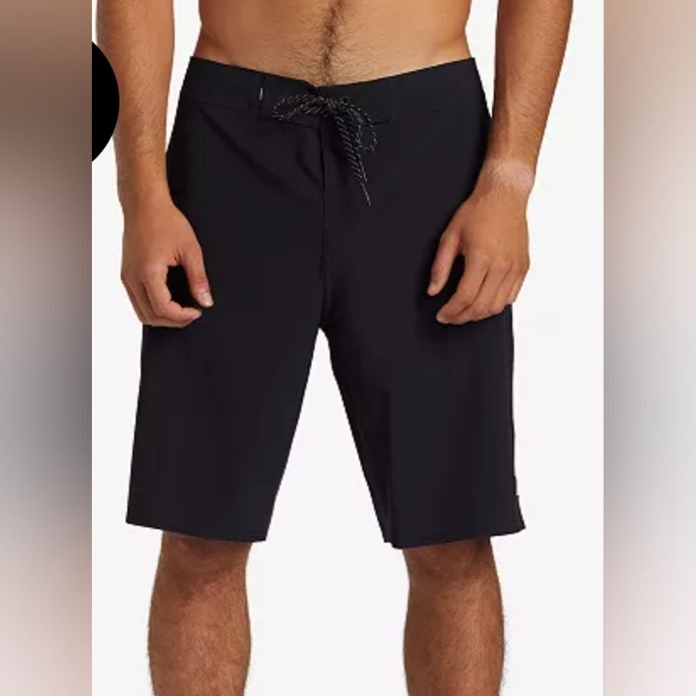 Quiksilver Men's Black Surfsilk Kaimana 20" Drawcord Boardshorts Size 30 Pockets